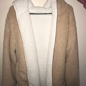 Tan sherpa fleece